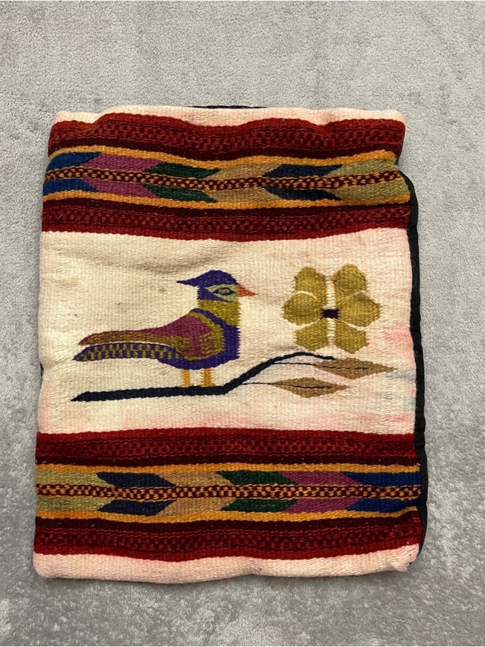Vintage Aztec Bird Southwestern pillow cover 16"x13"